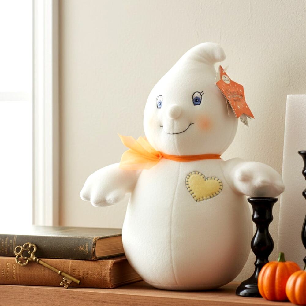 Vintage Y2K Hallmark “Glimmer the Ghost” Plush Spooky Cute Halloween Collectible
